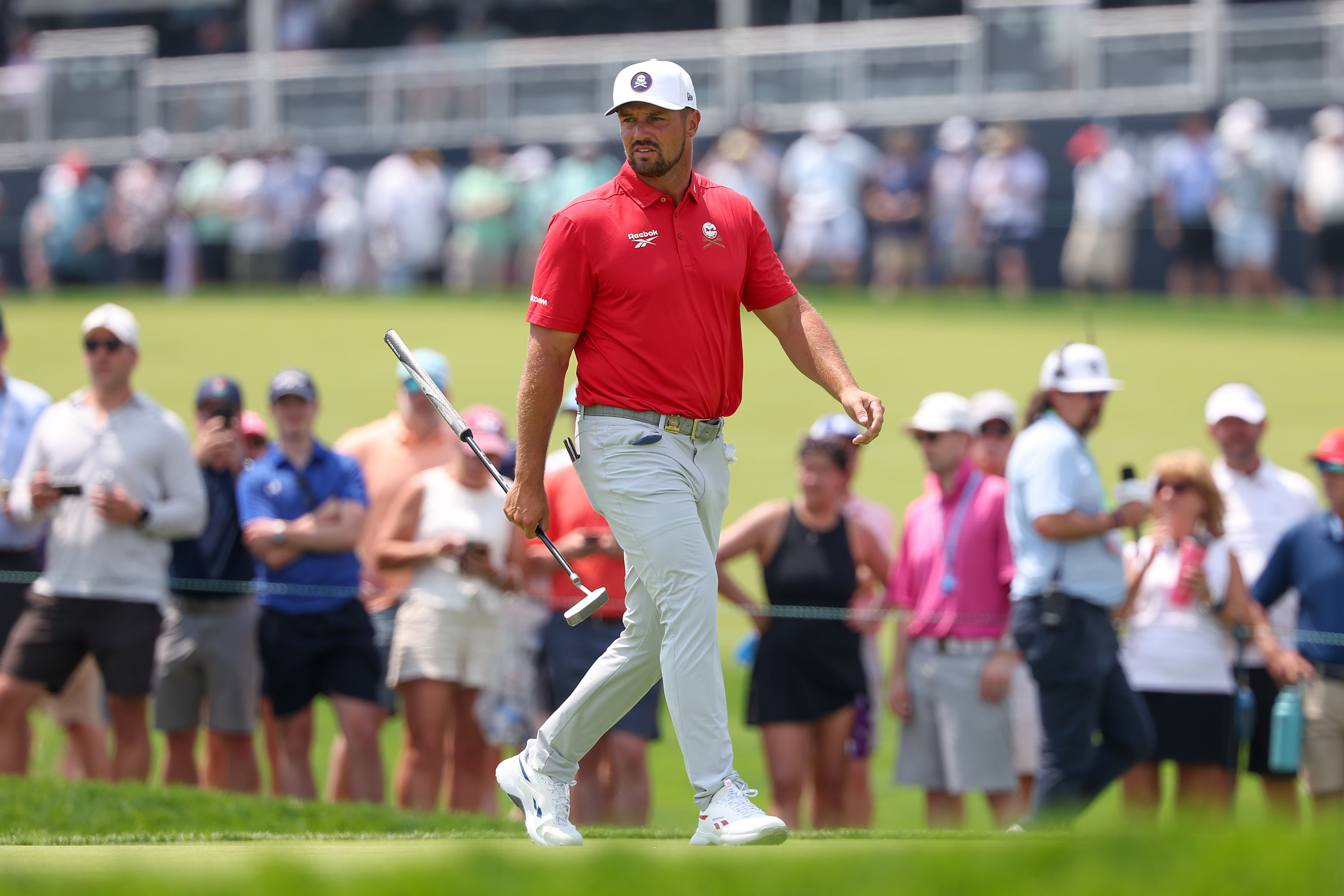 Bryson DeChambeau during the first round of the U.S. Open golf tournament. - Source: Imagn